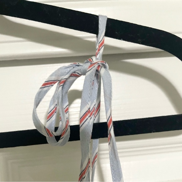 H&M Striped Midi Dress Sz 14 - Picture 4 of 6